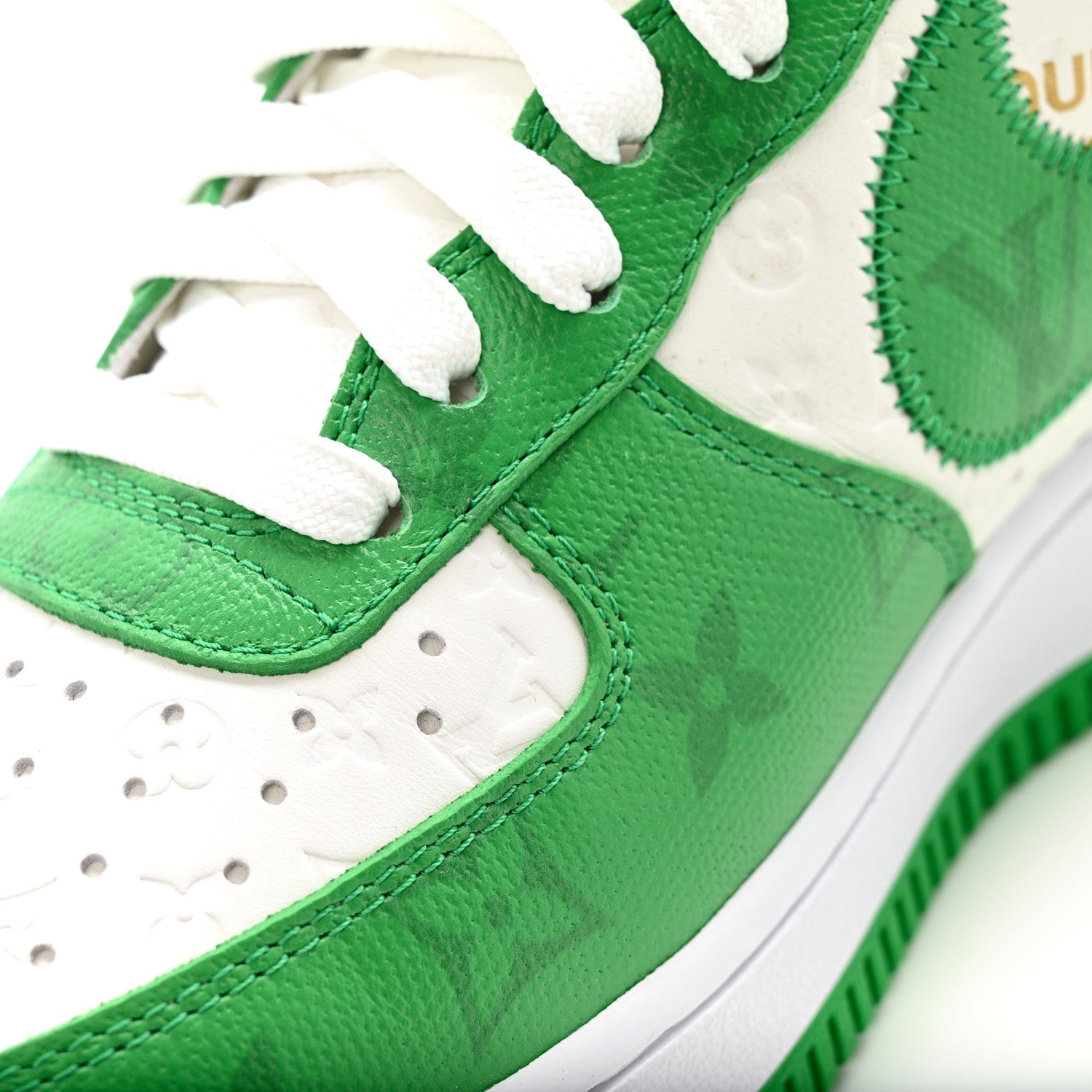 l_V x AF1 Low White/Green