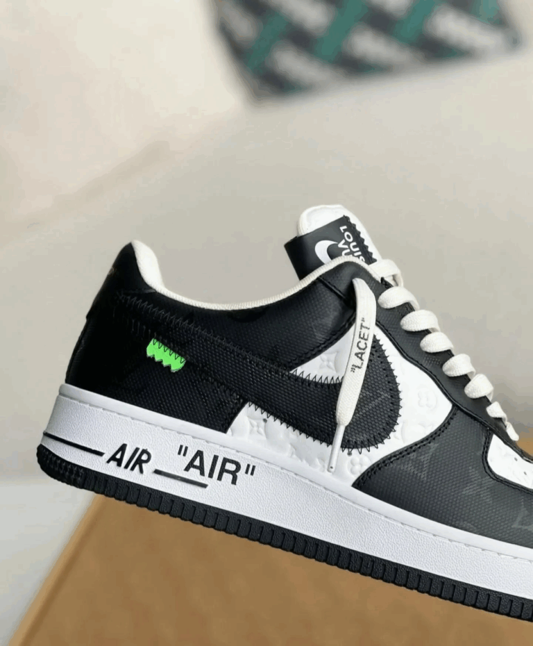l_V x AF1 Low Black/White