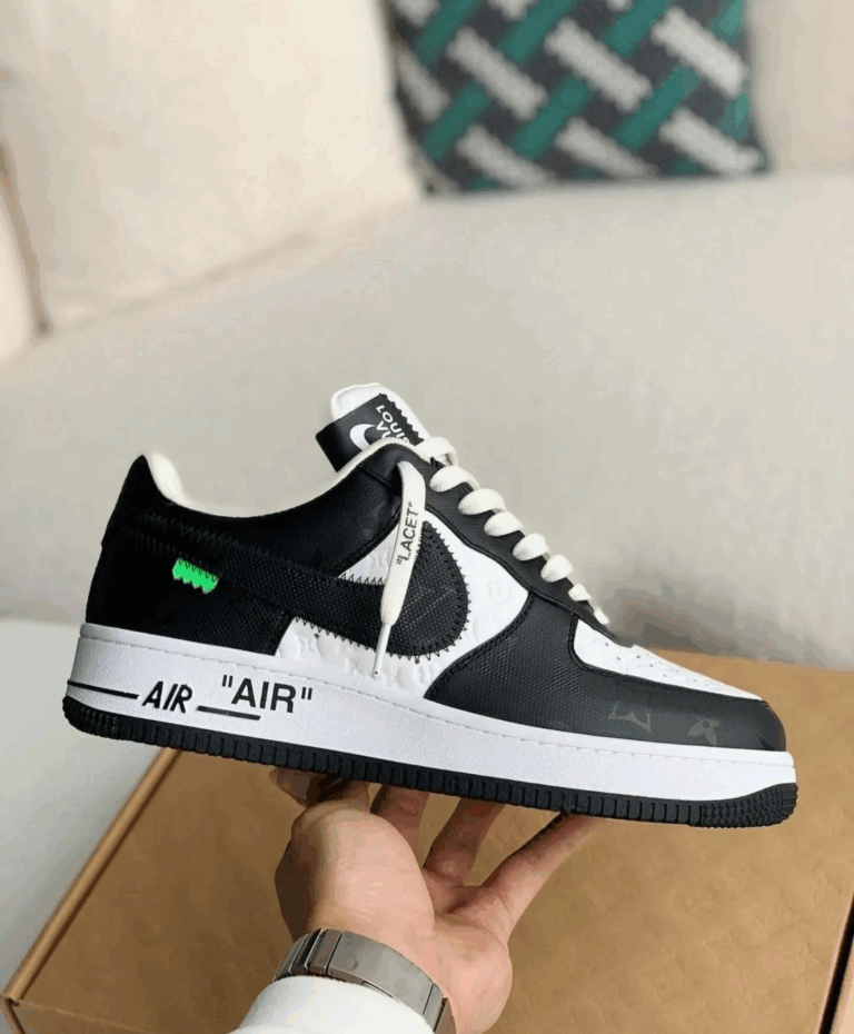 l_V x AF1 Low Black/White