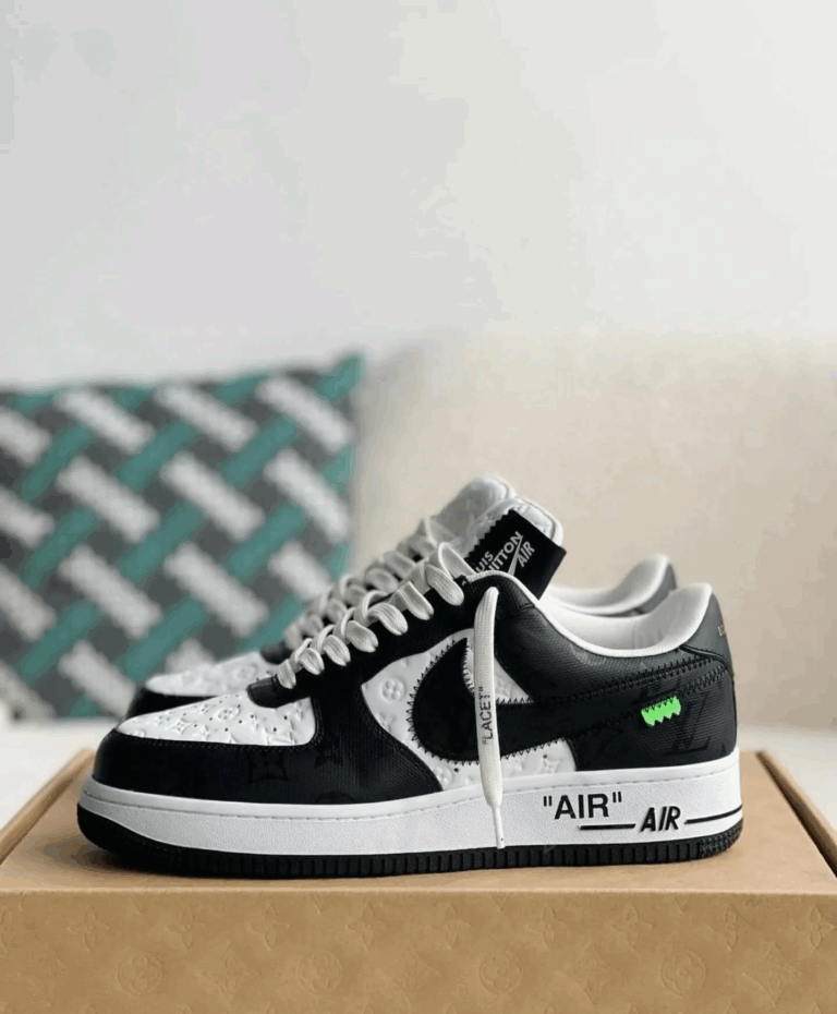 l_V x AF1 Low Black/White