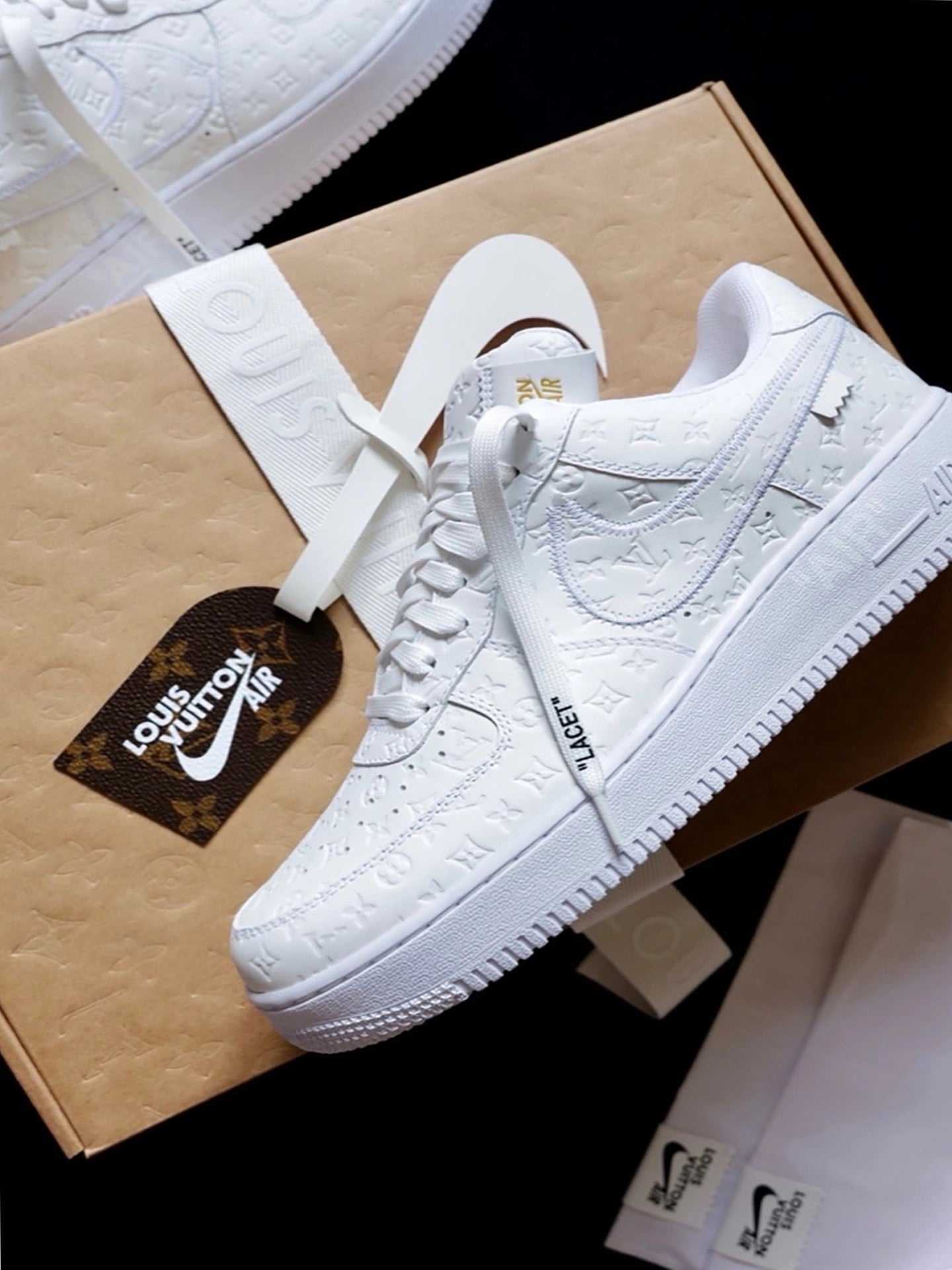 l_V x AF1 Low White