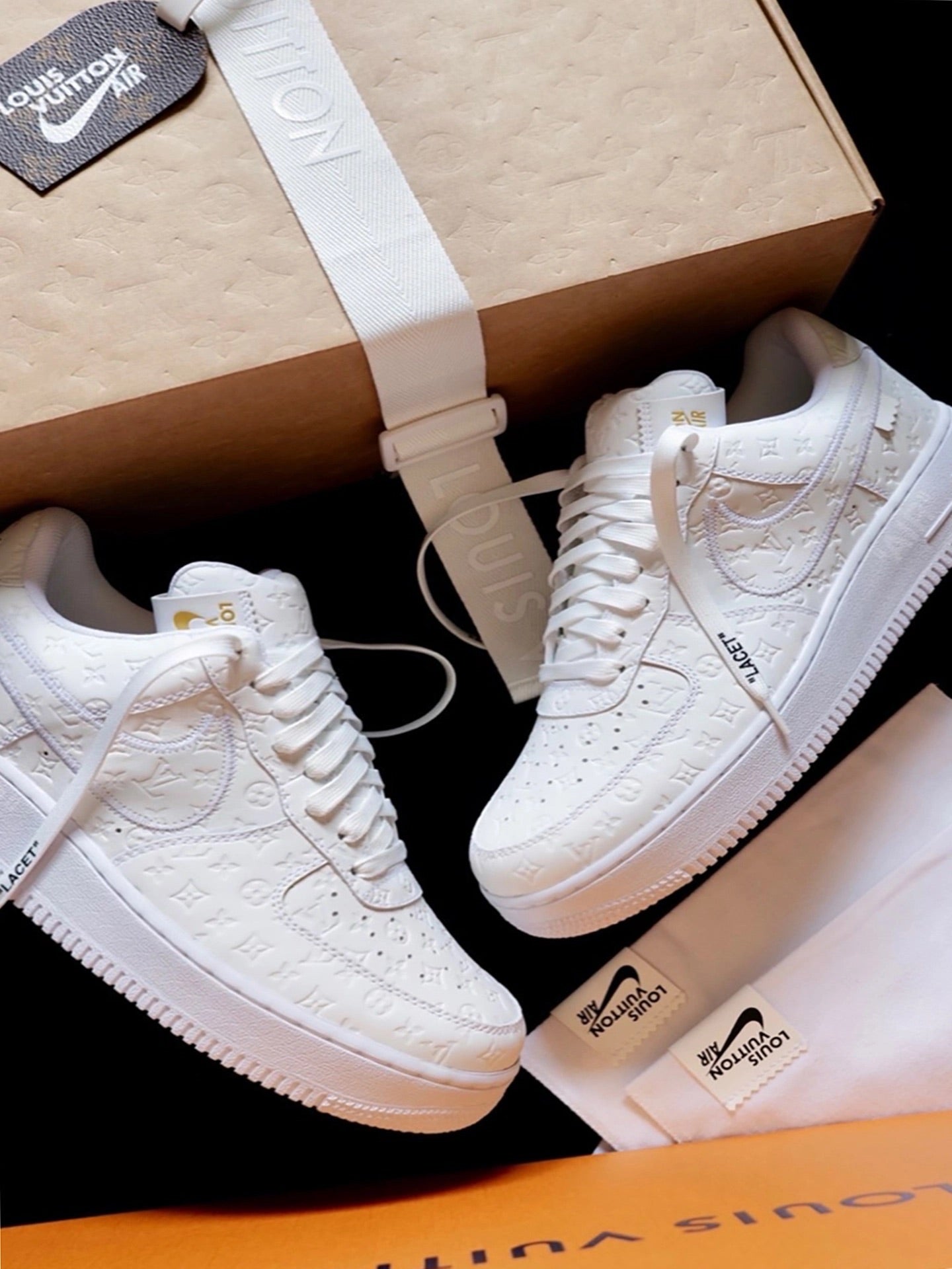 l_V x AF1 Low White