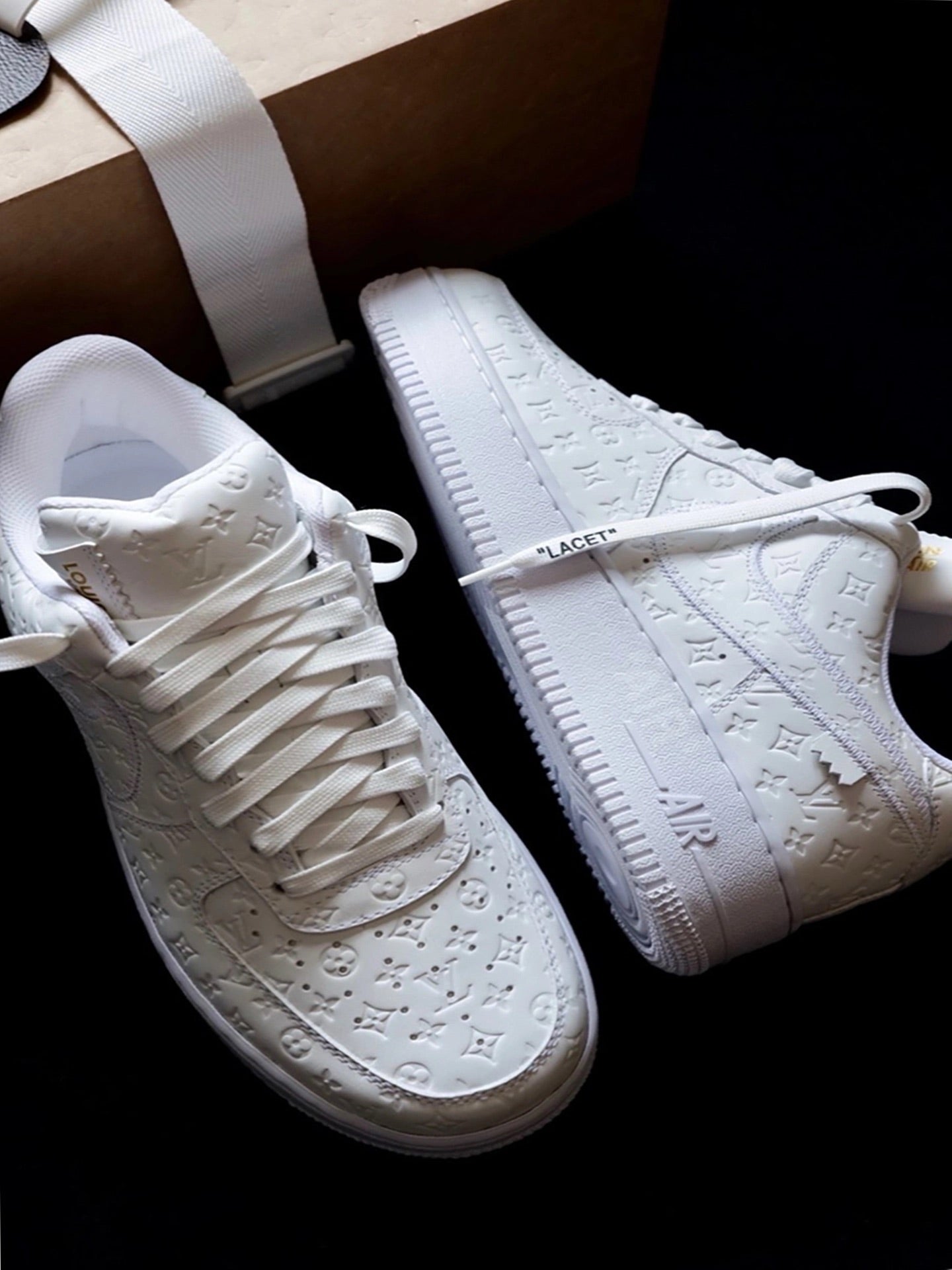 l_V x AF1 Low White