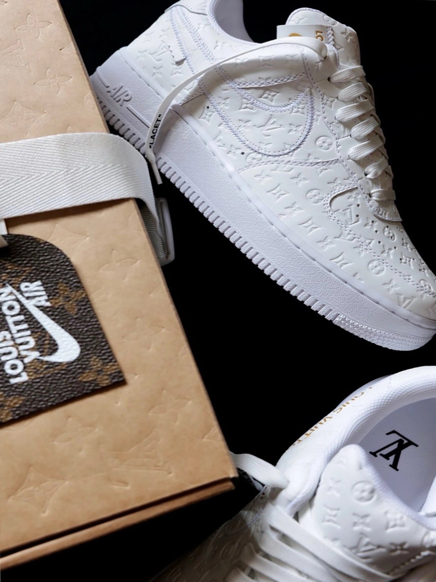 l_V x AF1 Low White
