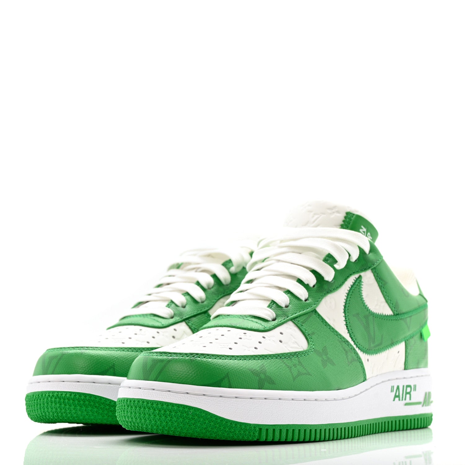 l_V x AF1 Low White/Green