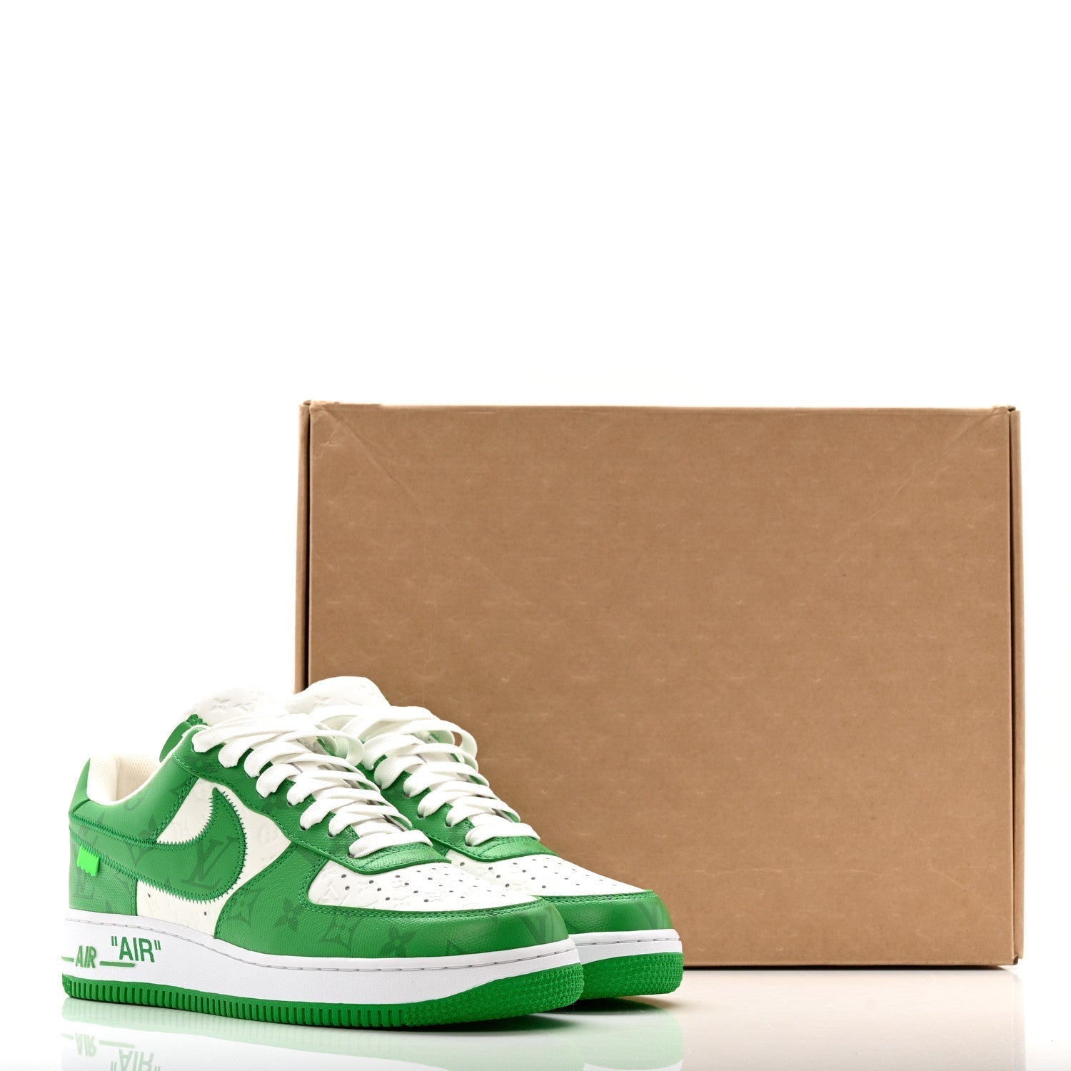 l_V x AF1 Low White/Green