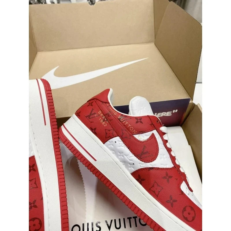 l_V x AF1 Low White/Red