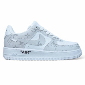 l_V x AF1 Low White Gray