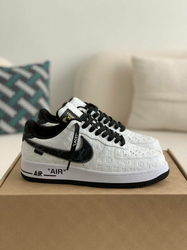 l_V x AF1 Low White Black
