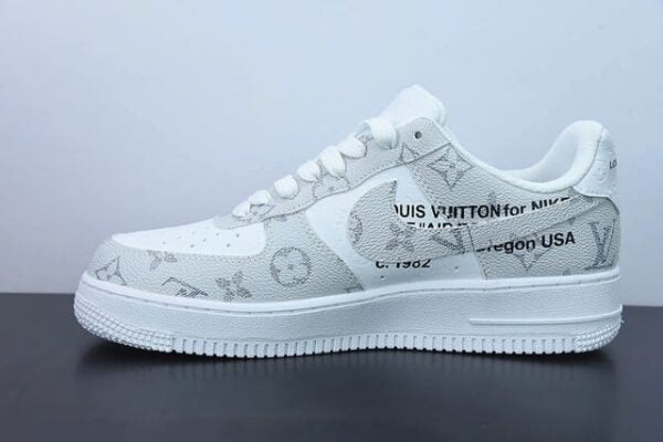 l_V x AF1 Low White Gray