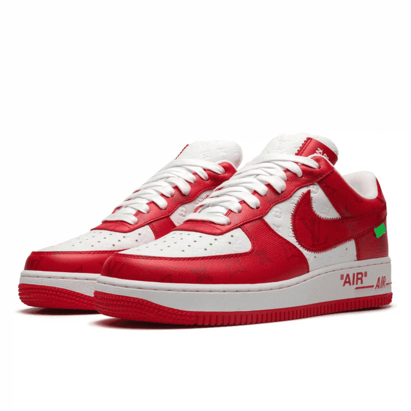 l_V x AF1 Low White/Red