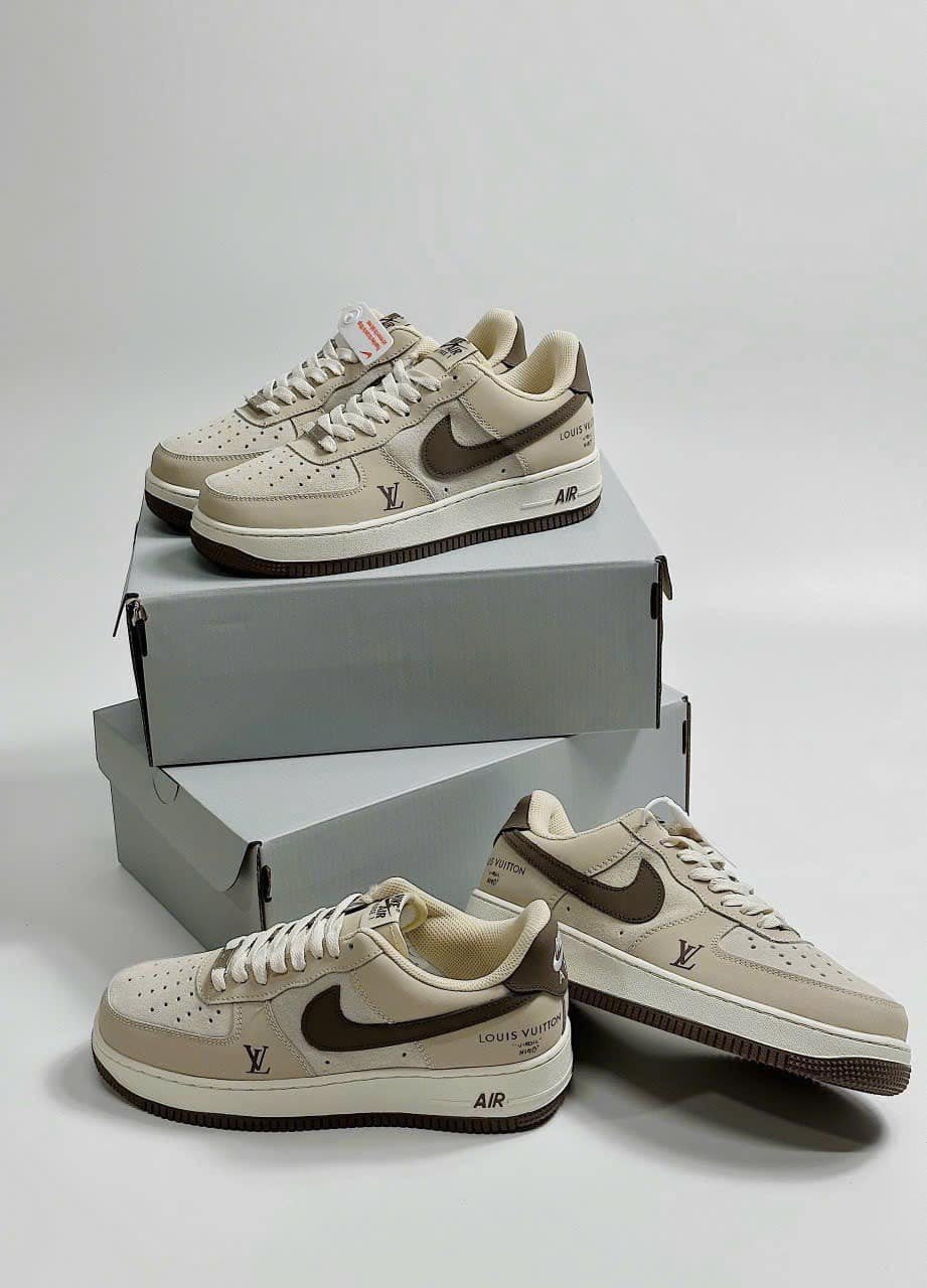 l_V x AF1 Cream Mocha Edition (Custom)
