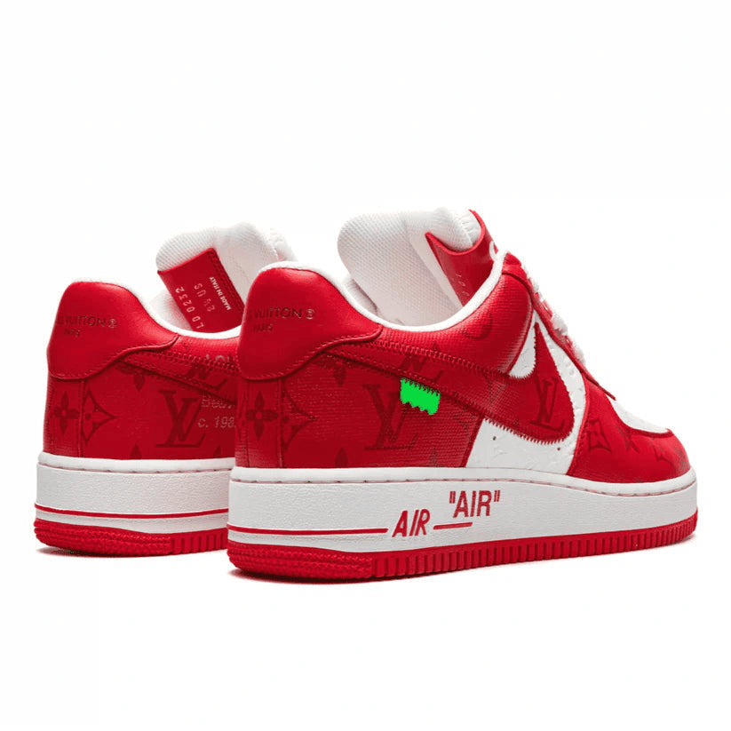 l_V x AF1 Low White/Red