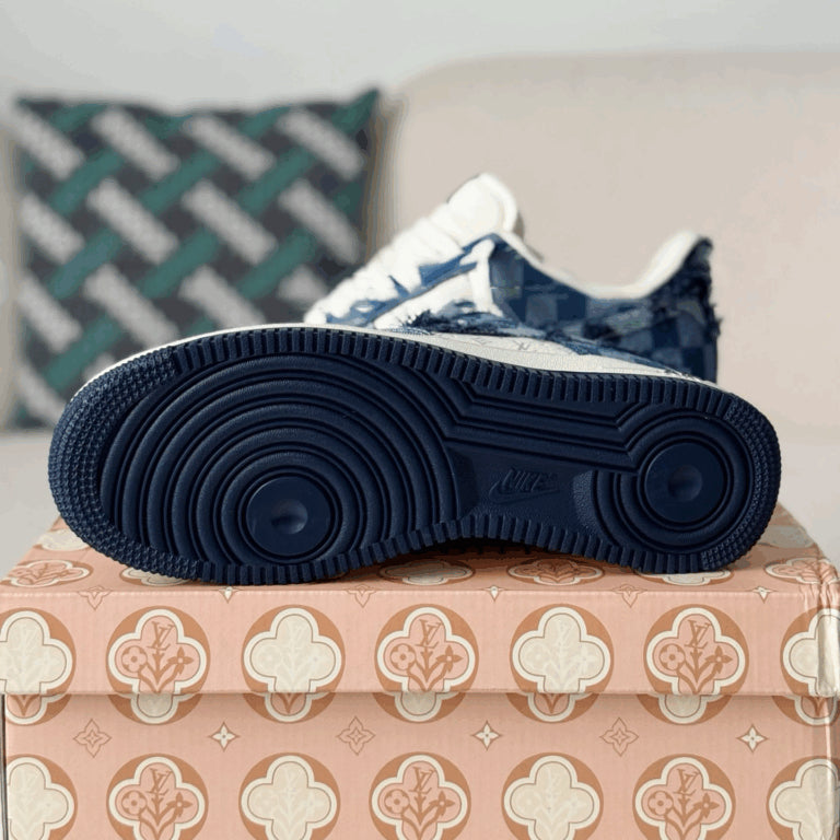 l_V x AF1 Low “Blue Damier Denim”