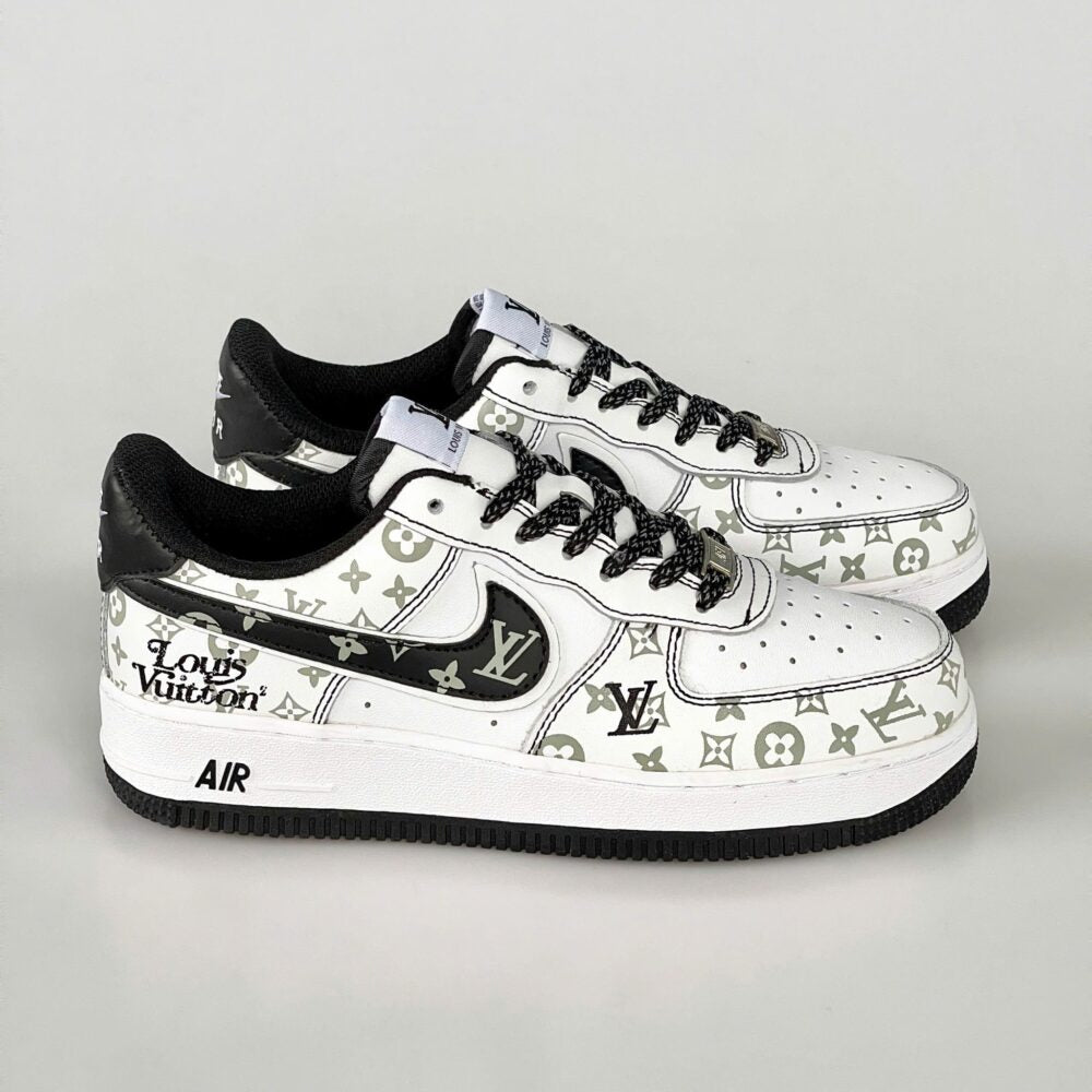 l_V x AF1 Monogram Black Edition (Custom)
