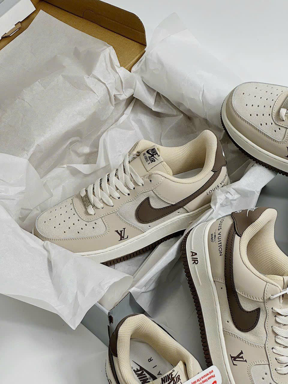 l_V x AF1 Cream Mocha Edition (Custom)