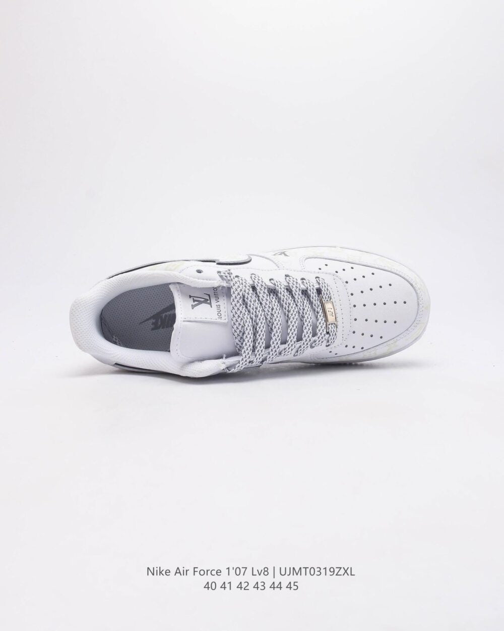 l_V x AF1 Monogram Grey Frost Edition (Custom)