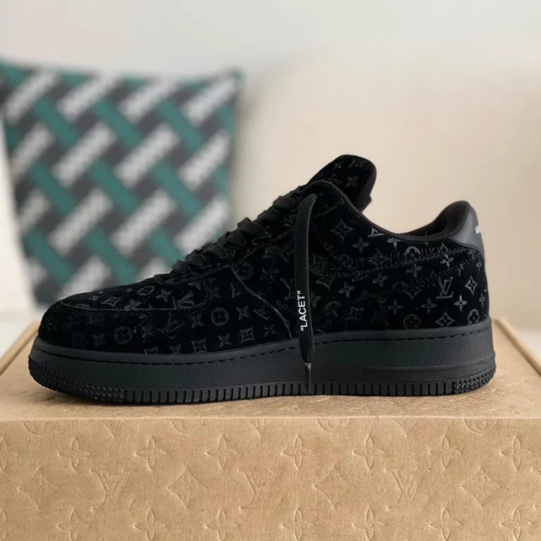 l_V x AF1 Low Triple Black