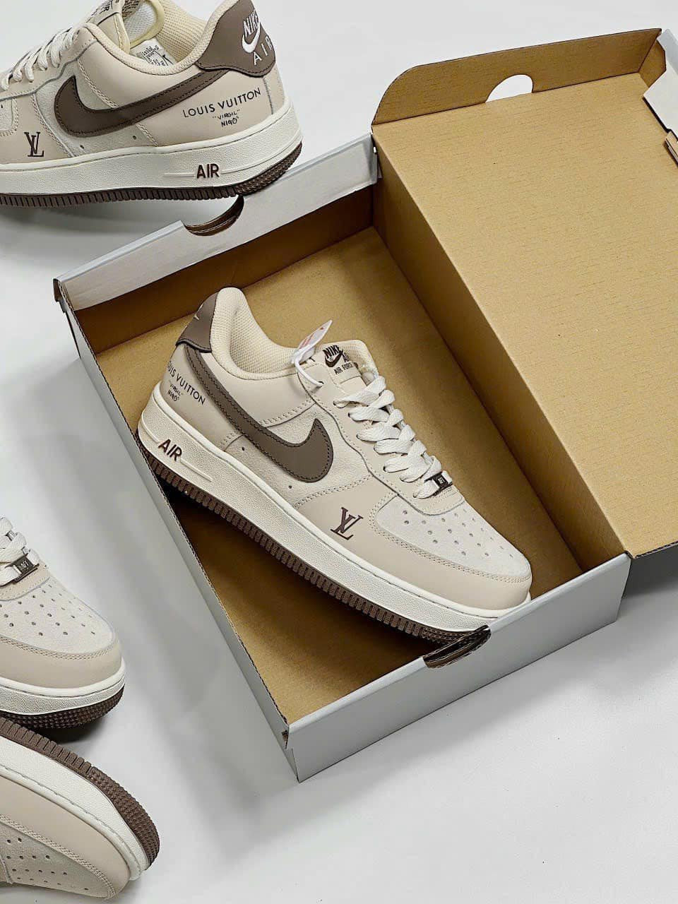 l_V x AF1 Cream Mocha Edition (Custom)
