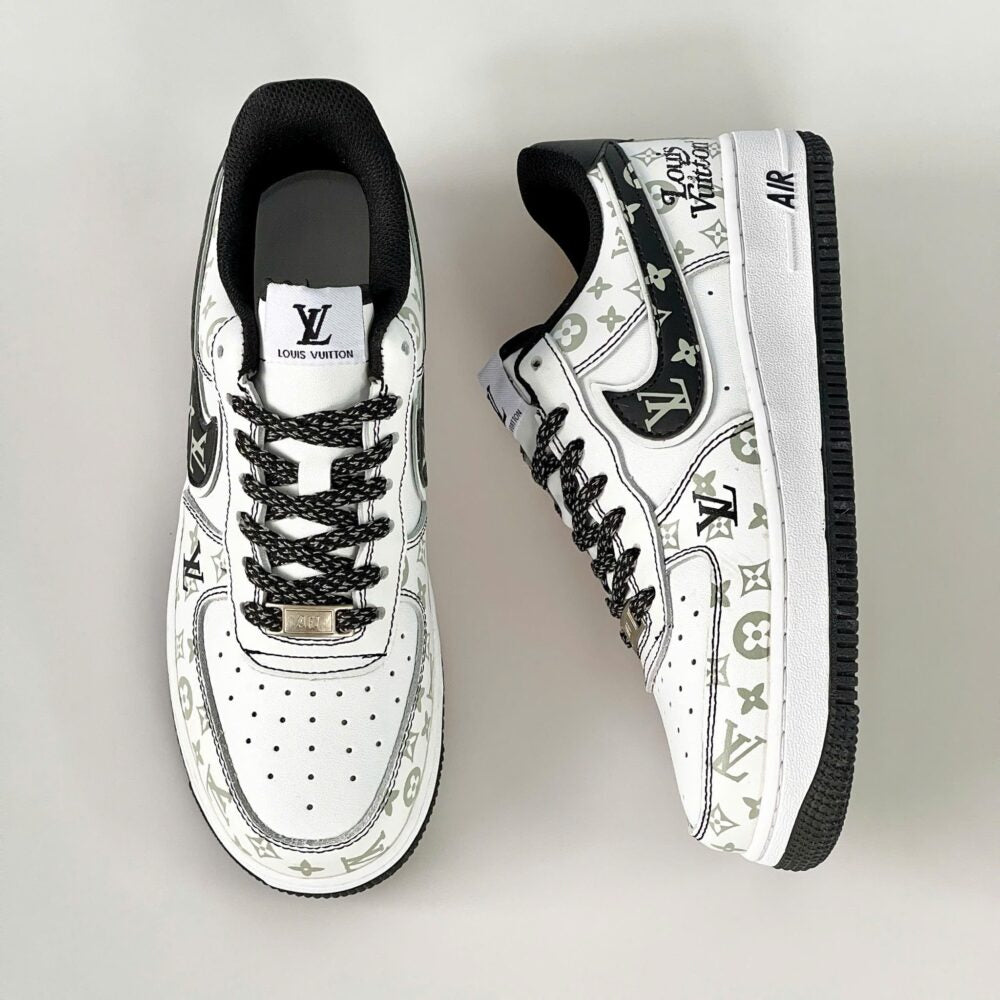 l_V x AF1 Monogram Black Edition (Custom)