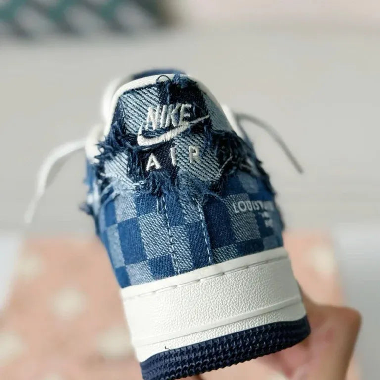 l_V x AF1 Low “Blue Damier Denim”