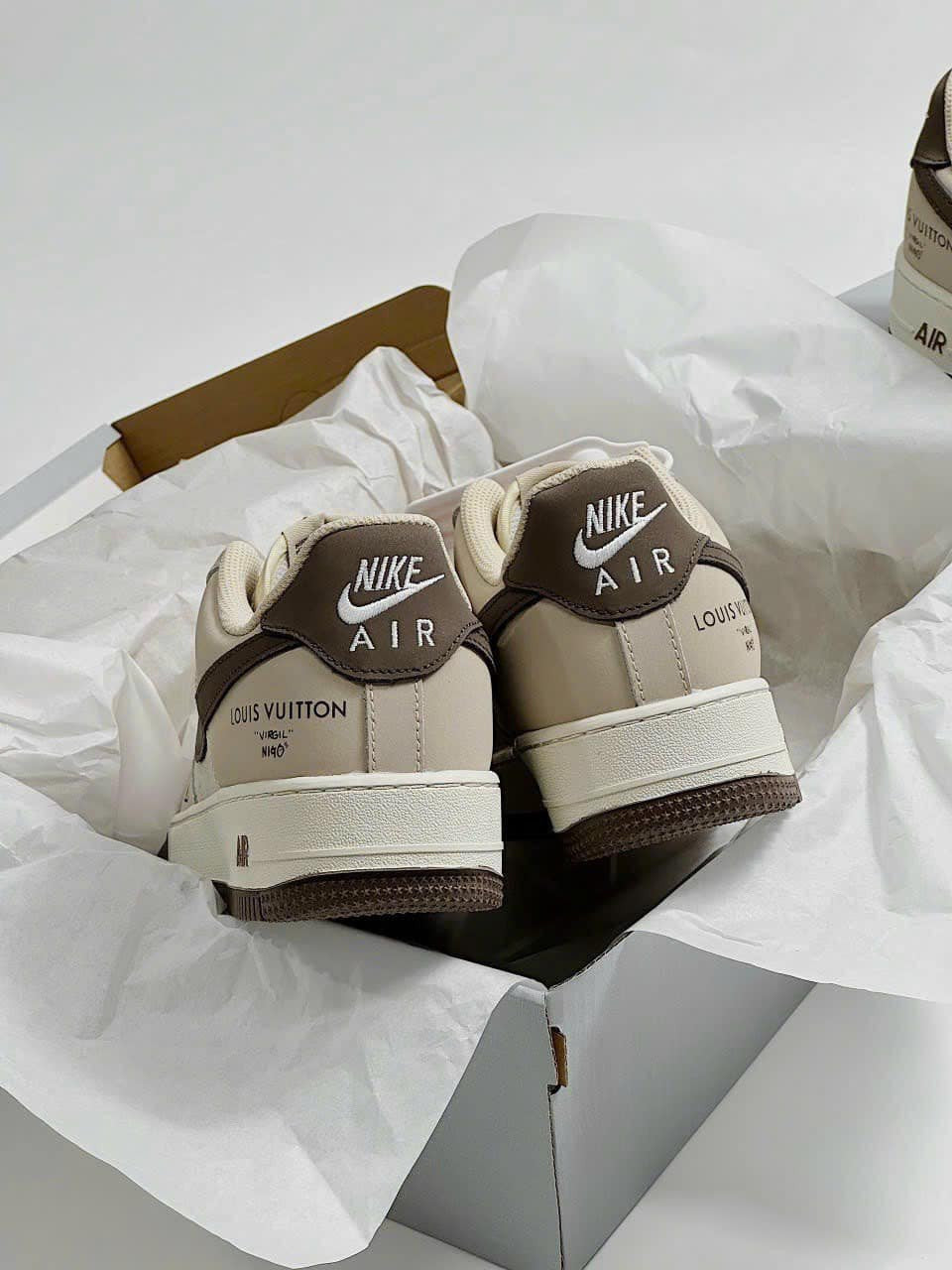 l_V x AF1 Cream Mocha Edition (Custom)