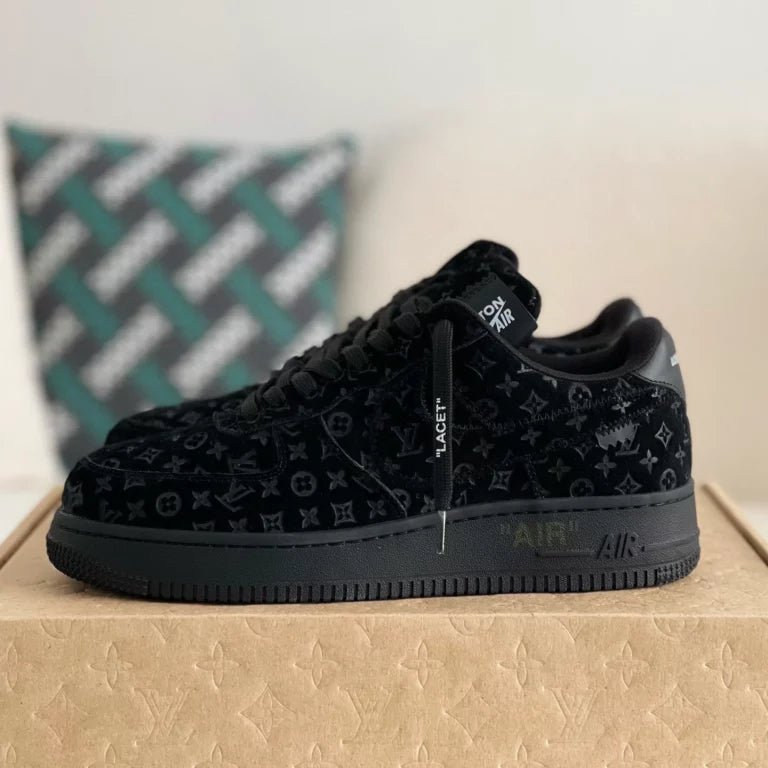l_V x AF1 Low Triple Black