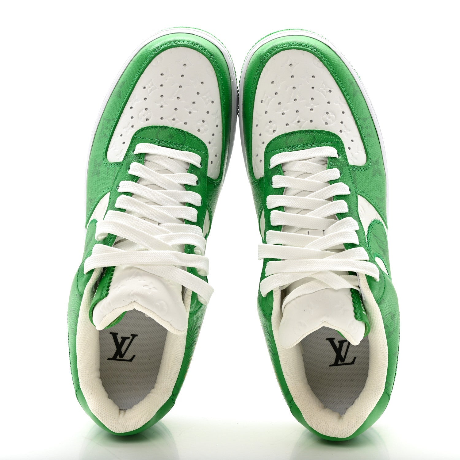 l_V x AF1 Low White/Green