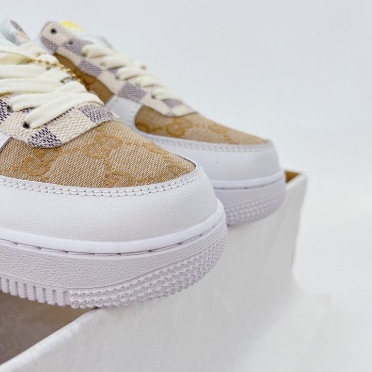 l_V x AF1 White Brown