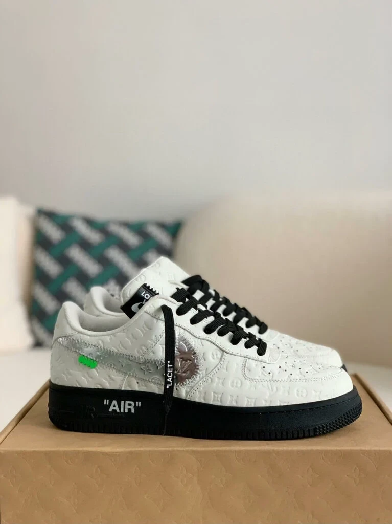 l_V x AF1 Low 'White Black Silver
