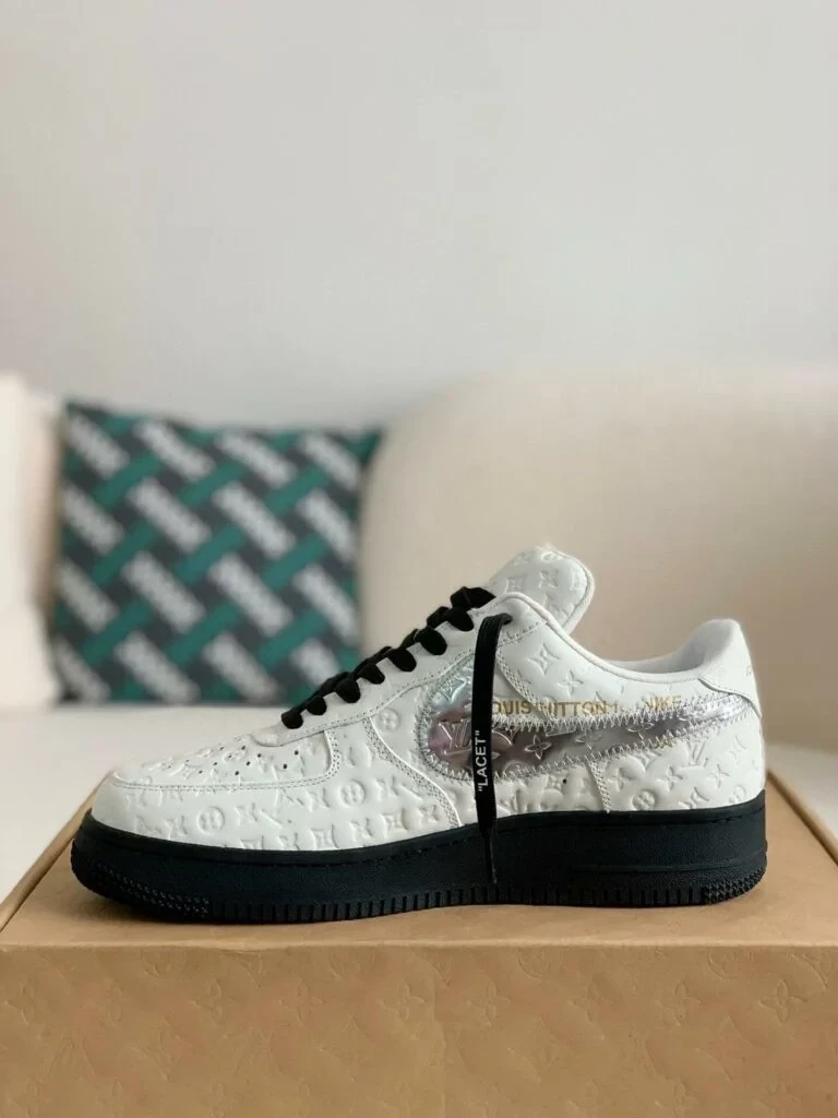 l_V x AF1 Low 'White Black Silver