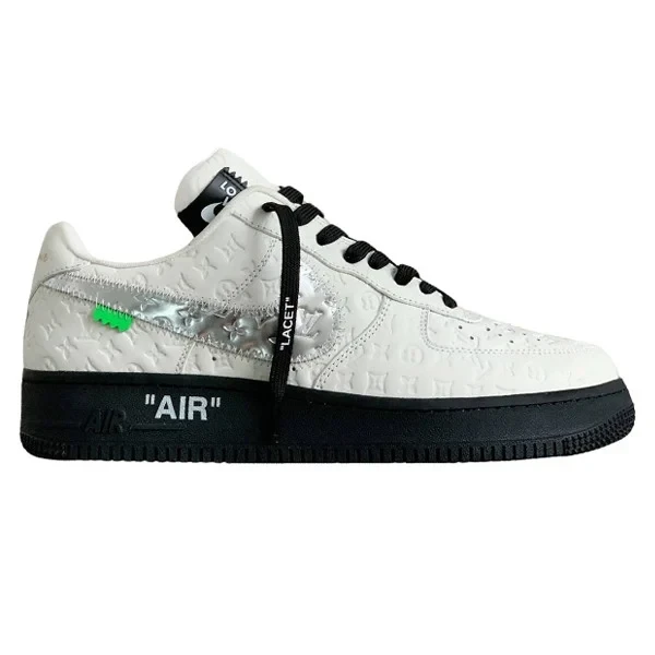 l_V x AF1 Low 'White Black Silver